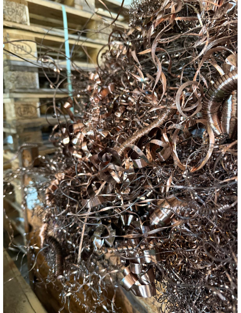 Trucioli di rame - lavorazioni meccaniche -