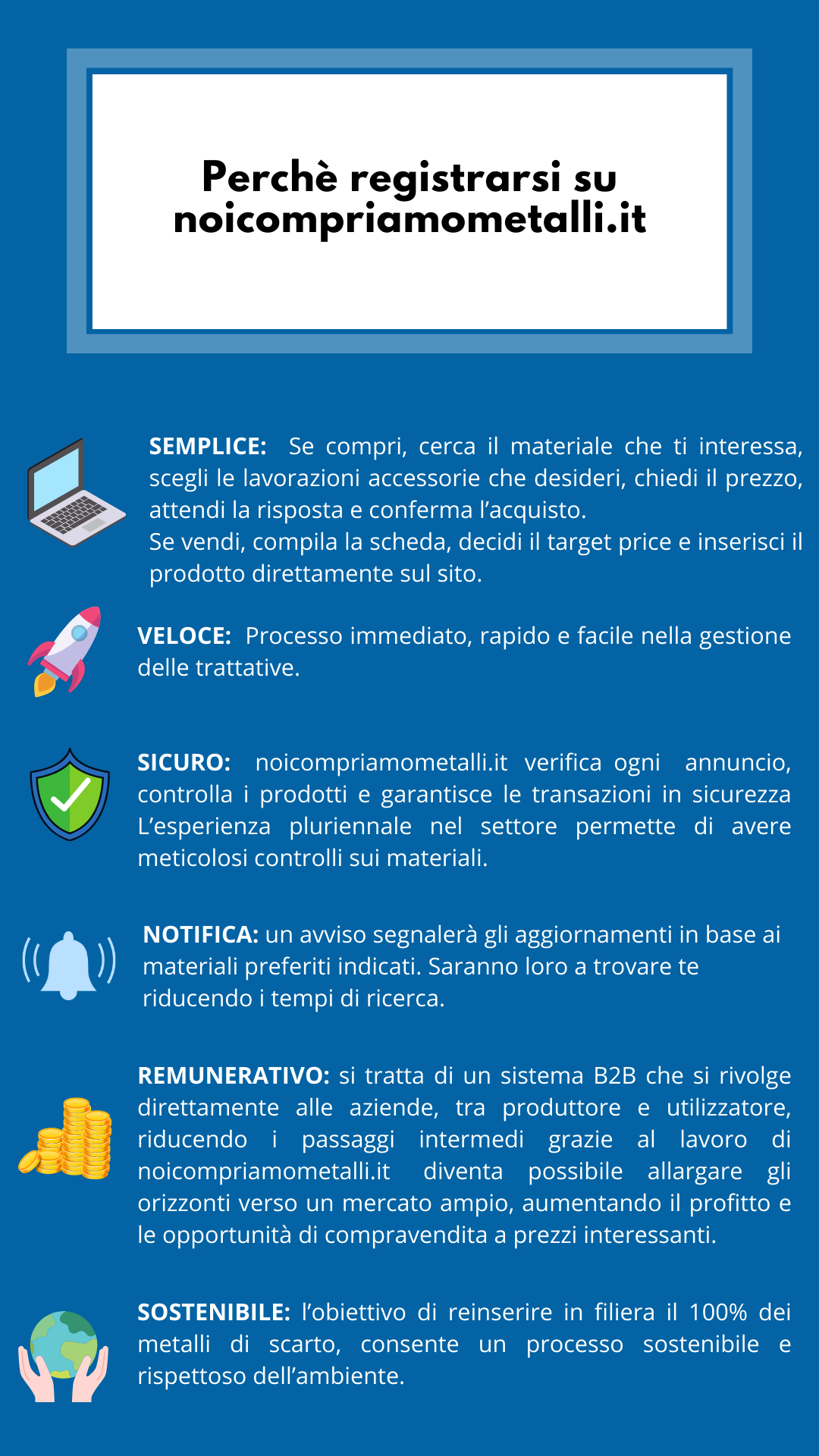 Registrati su noicompriamometalli.it